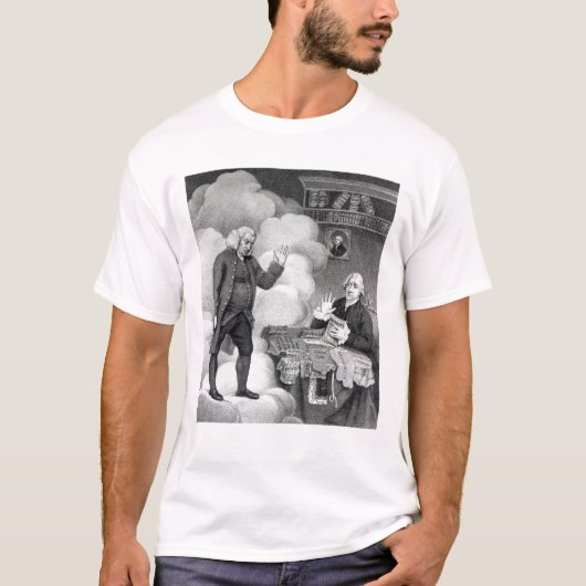 Boswell und der Geist von Samuel Johnson T-Shirt (Vorderseite)