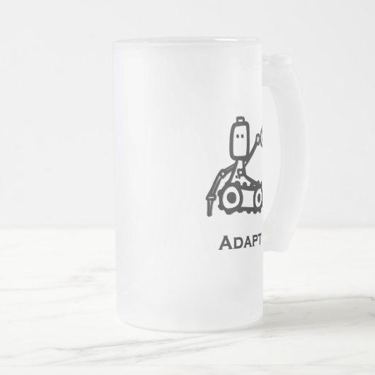 Bot-Adapter Mattglas Bierglas (VorderseiteRechts)