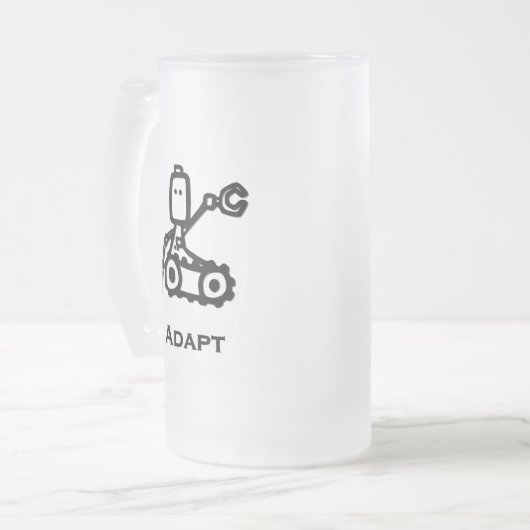 Bot-Adapter Mattglas Bierglas (Vorderseite Links)