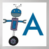 Bot auf Rädern Poster (Vorne)