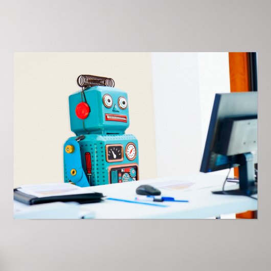 Bot harte Arbeit Poster (Vorne)