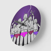 Bot-Huggers REVOLT Produkte! Runde Wanduhr (Winkel)