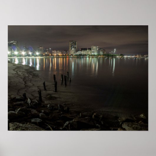 Botafogo Bay Night Poster (Vorne)