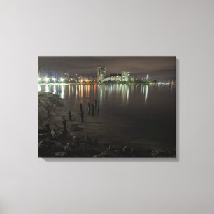 Botafogo Bucht-Nacht Leinwanddruck