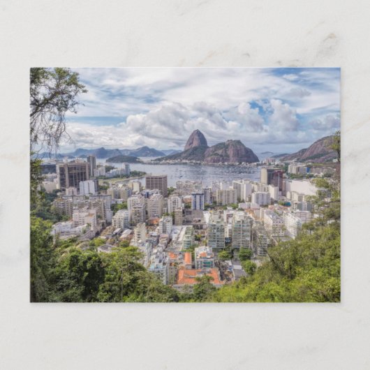 Botafogo mit Zuckerloaf Postkarte (Vorderseite)