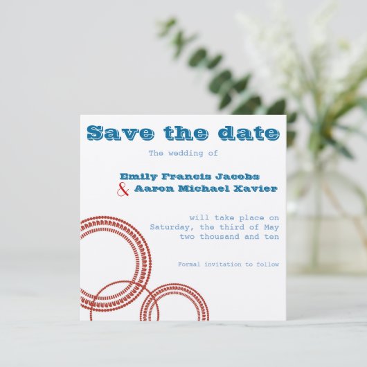 Botan Save The Date (Stehend Vorderseite)