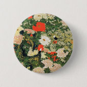 Botan Shoukinzu Blume Muster Button (Vorderseite)