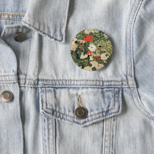 Botan Shoukinzu Blume Muster Button (Beispiel)