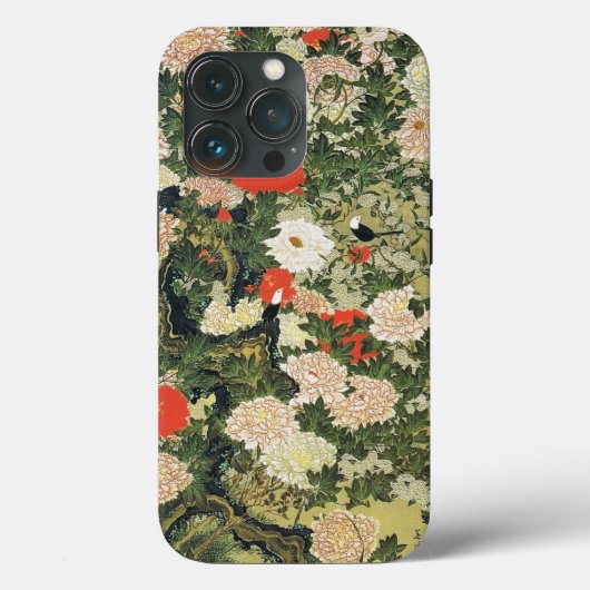Botan Shoukinzu Blume Muster Case-Mate iPhone Hülle (Rückseite)