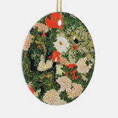 Botan Shoukinzu Blume Muster Keramik Ornament (Rechts)