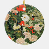 Botan Shoukinzu Blume Muster Keramik Ornament (Hinten)