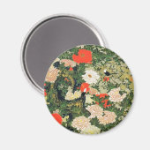 Botan Shoukinzu Blume Muster Magnet (Vorderseite/Rückseite)