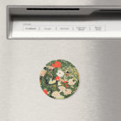 Botan Shoukinzu Blume Muster Magnet (In Situ (Geschirrspüler))