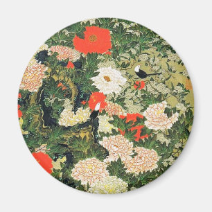 Botan Shoukinzu Blume Muster Magnet