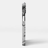 Botanic Balance" Black & White Acrylic Wall Art  iPhone Hülle (Rechte Seite)