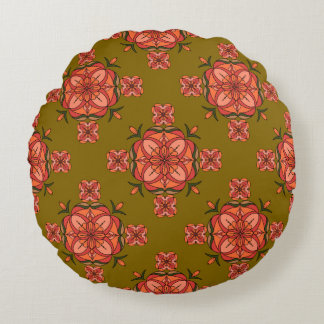 Botanic Bloom Round Pillow Rundes Kissen