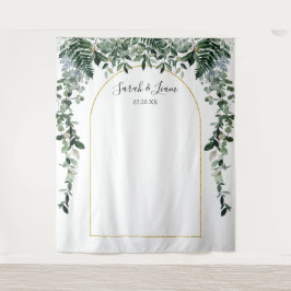 Botanic Boho Arch Wedding Foto Stand Hintergrund Wandteppich