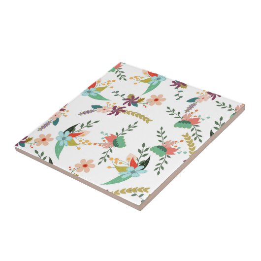 Botanic Elegance" Blumenmuster Fliese (Seite)