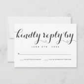 Botanic Embrace Wedding RSVP Cards Einladung (Rückseite)