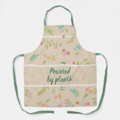 Botanic Flower Garden & Kitchen Apron with Quote Schürze (Vorderseite)