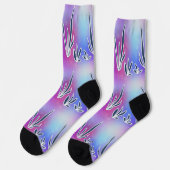 Botanic Imagery Socken (Linkes Detail)