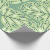 Botanic jungle seamless pattern in pastel green co geschenkpapier (Ecke)