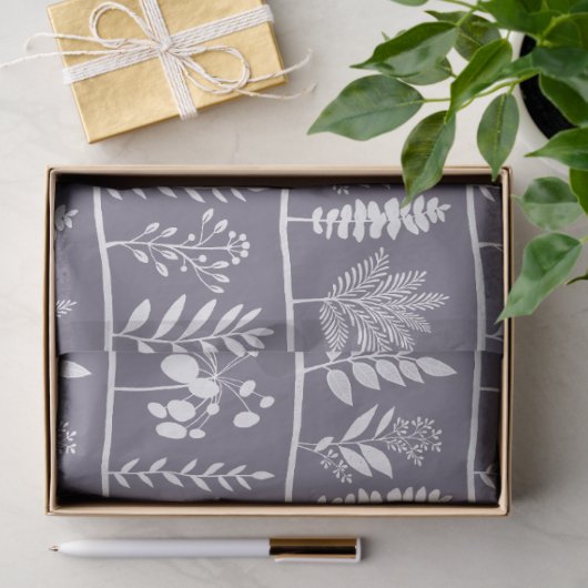 Botanic Rhythm Botanical Silhouettes Mute Lavender Seidenpapier (Geschenk)