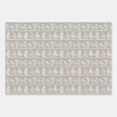 Botanic Serenade Soft Minimalist Silhouettes Geschenkpapier Set (Vorderseite 3)