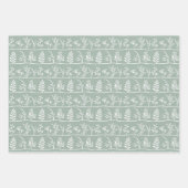 Botanic Serenade Soft Minimalist Silhouettes Geschenkpapier Set (Vorderseite)