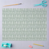 Botanic Serenade Soft Sage Minimalist Silhouettes Seidenpapier (Basteln)