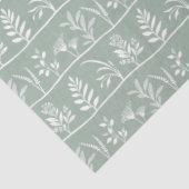 Botanic Serenade Soft Sage Minimalist Silhouettes Seidenpapier (Ausschnitt)