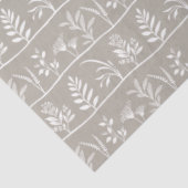 Botanic Serenade Soft Taupe Minimalist Silhouettes Seidenpapier (Ausschnitt)