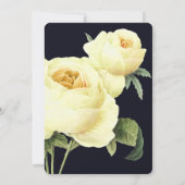 Botanica | Blue Yellow Vintage Wedding Einladung (Rückseite)