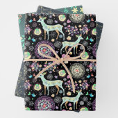 Botanica Christmas Modern Rentier Geschenkpapier Set (Beispiel)