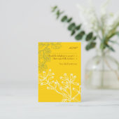 Botanica (Fern Green) Wedding RSVP Card Begleitkarte (Stehend Vorderseite)