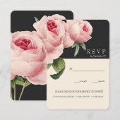 Botanica | Graue Vintage Hochzeit UAWG Einladung (Vorne/Hinten)