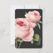 Botanica | Graue Vintage Hochzeit UAWG Einladung (Rückseite)