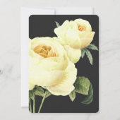 Botanica | Grey Yellow Vintage Wedding Einladung (Rückseite)