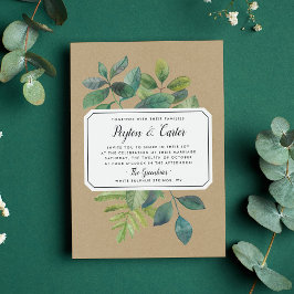 Botanica Kraft Hochzeitseinladung Einladung