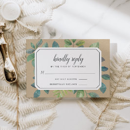 Botanica Kraft RSVP Card