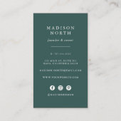 Botanica Kraft | Vertikale soziale Medien Visitenkarte (Rückseite)