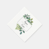 Botanica Personalisiert Wedding Serviette (Ecke)