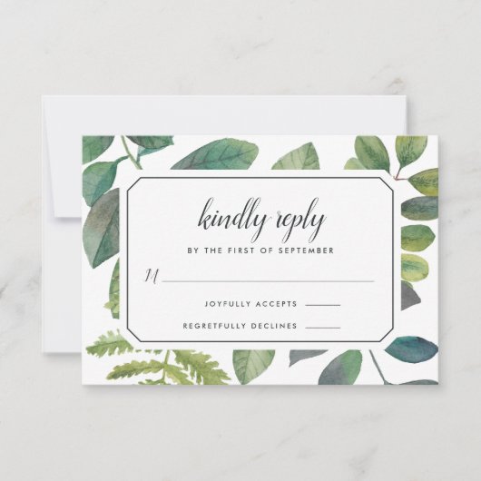 Botanica RSVP Card (Vorderseite)