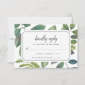 Botanica RSVP Card Karte (Vorderseite)