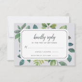 Botanica RSVP Card Karte (Vorderseite)