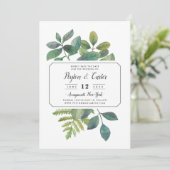 Botanica Save the Date Karte (Stehend Vorderseite)