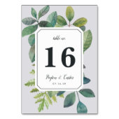 Botanica Tischnummer Card (Vorderseite)