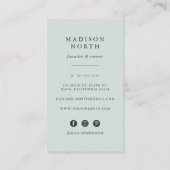 Botanica | Vertikale soziale Medien Visitenkarte (Rückseite)