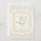 Botanica Wedding Brautparty Einladung - Cream Tan (Rückseite)