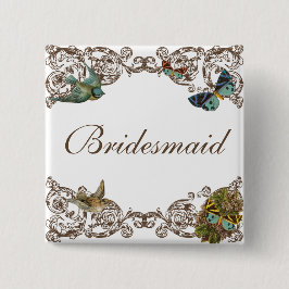 Botanica Wedding Ensemble - Bridesmaid Button